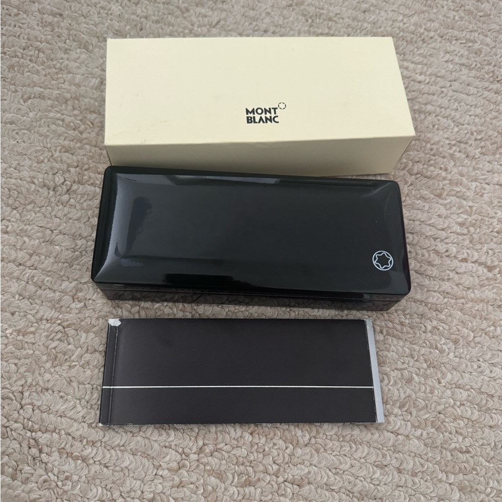 MONT BLANC PEN BOX CASE with SERVICE GUIDE BOOK